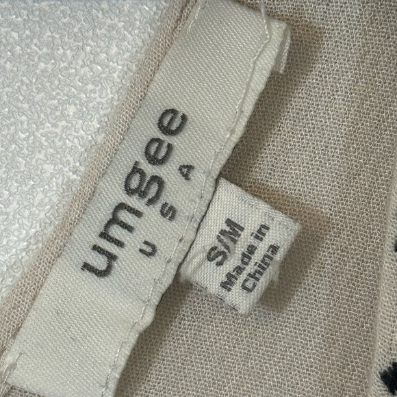 Umgee Tribal Open Front Kimono Duster S/M Half Sleeve Tan Embroidered - Picture 5 of 12